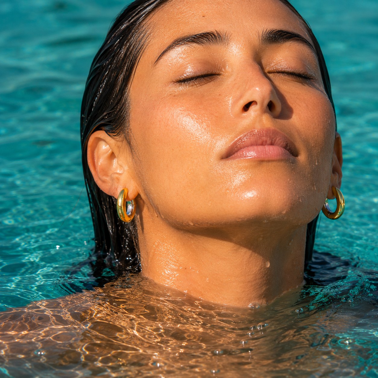 Camila Two-Tone Hoop Earrings