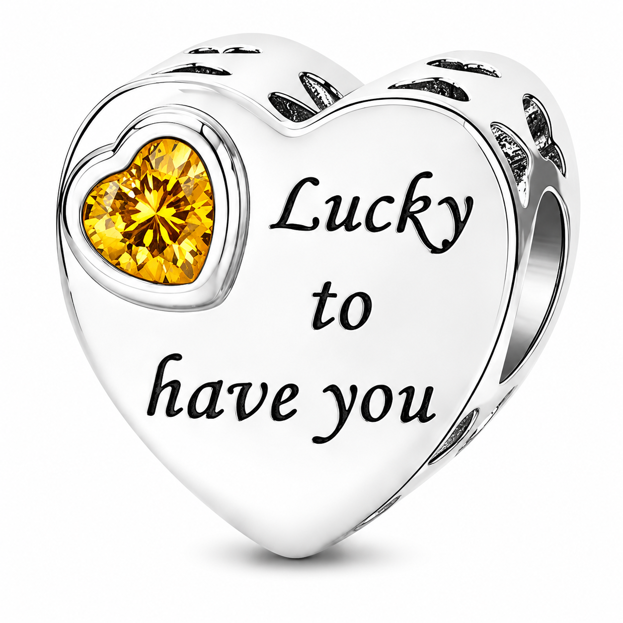 Personalized Photo & Engraved Birthstone Heart Charm