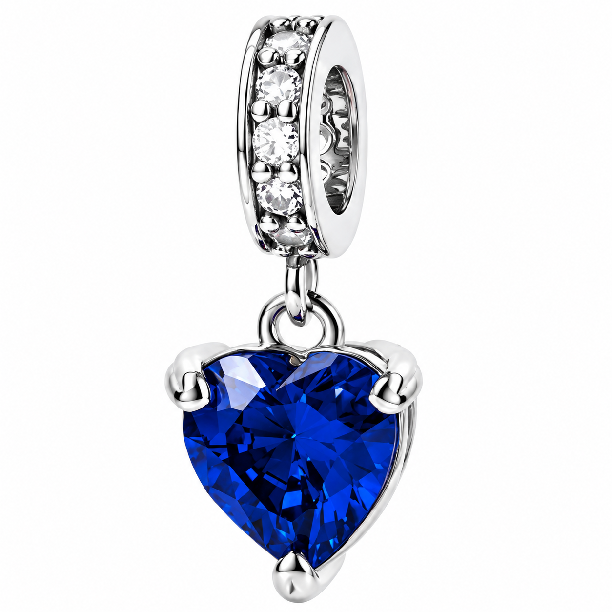 Heart Birthstone Dangle Charm