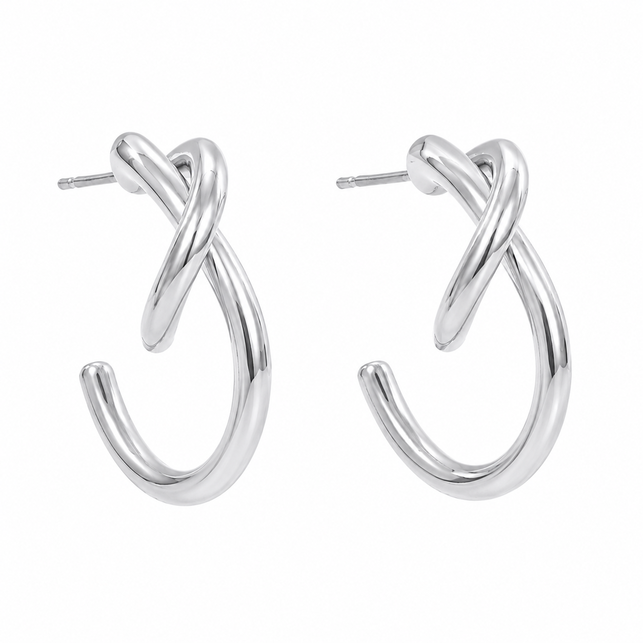 Mila Twist Hoop Earrings
