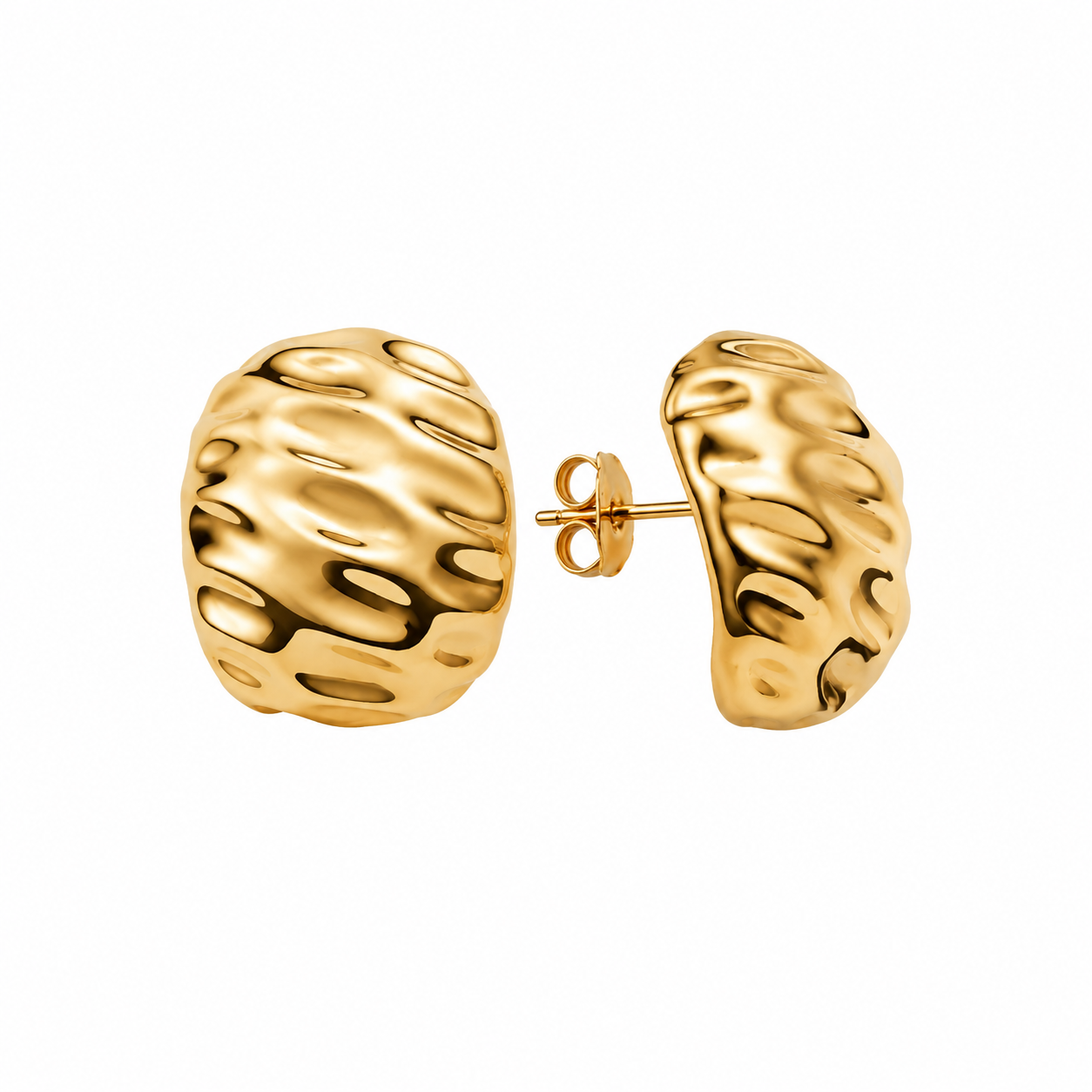 Valeria Dome Hoop Earrings