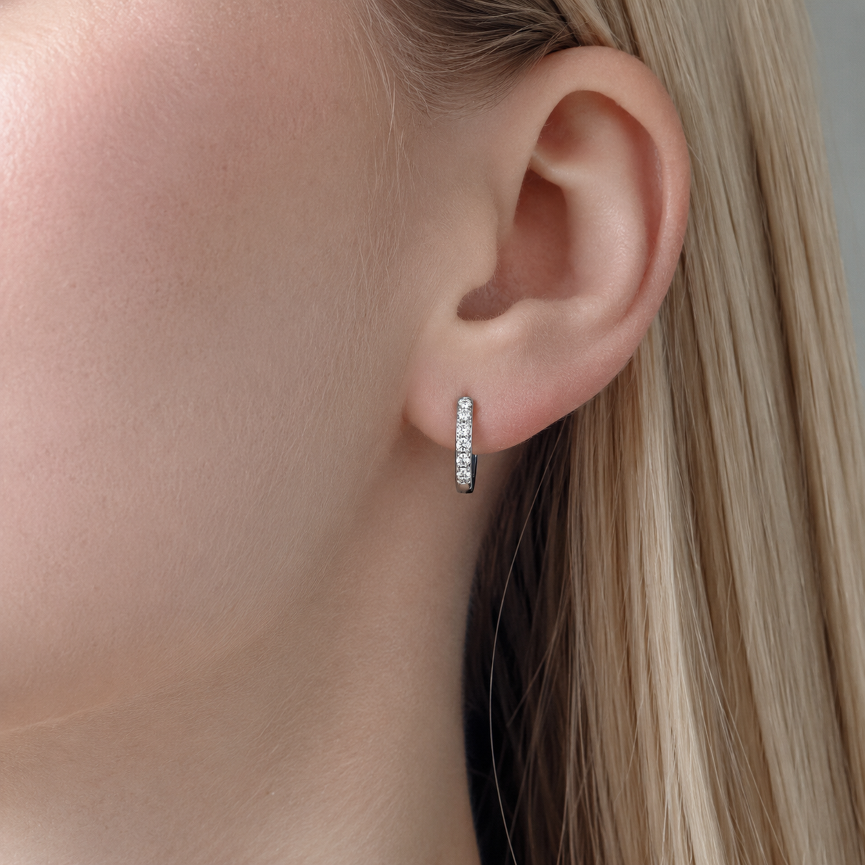 Aveline Pavé Hoop Earrings