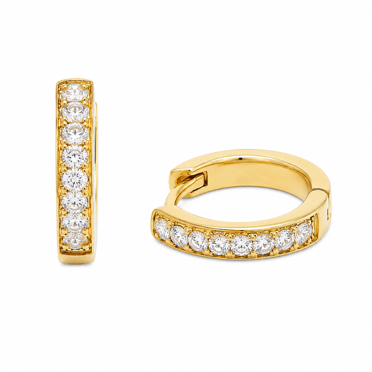Aveline Pavé Hoop Earrings