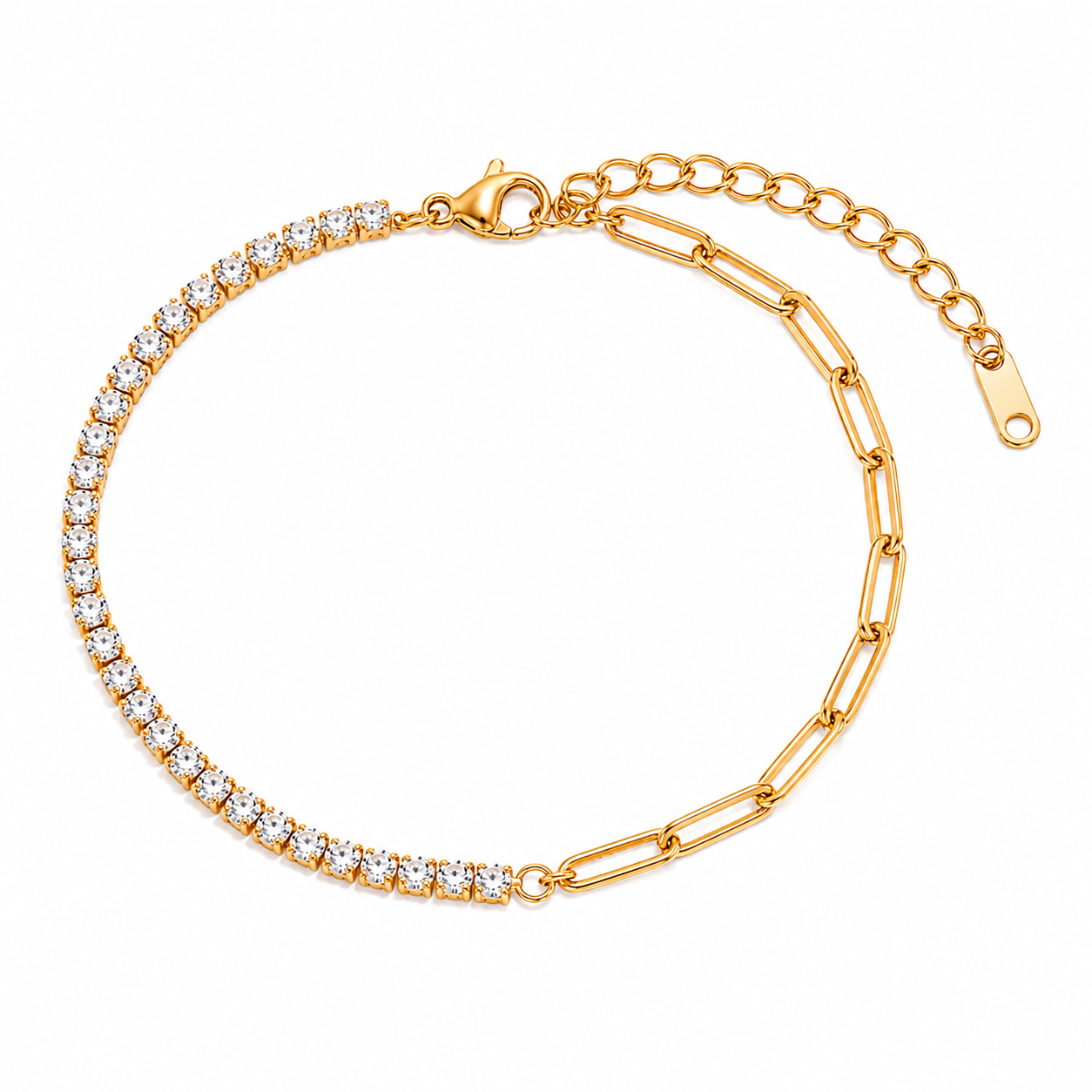 Clara Tennis Chain Bracelet