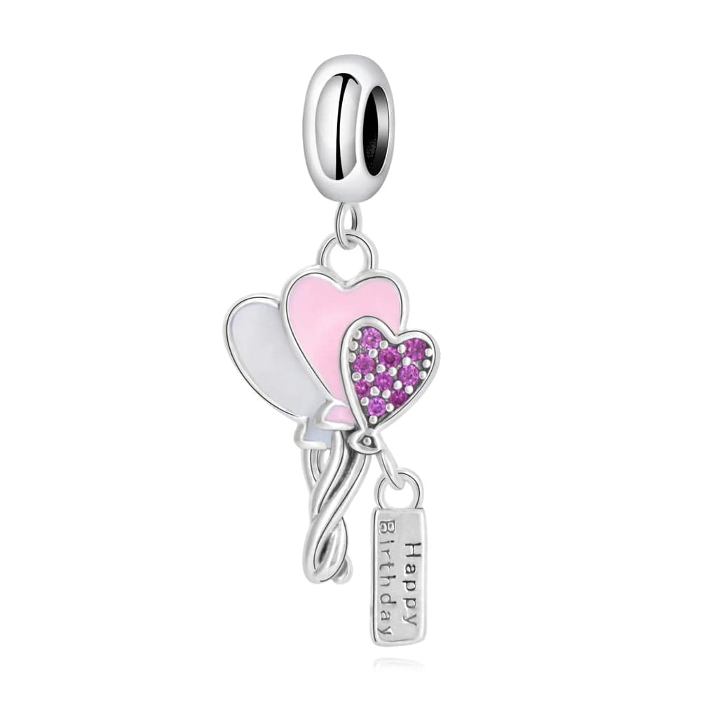 Happy Bday Balloon Dangle Charm