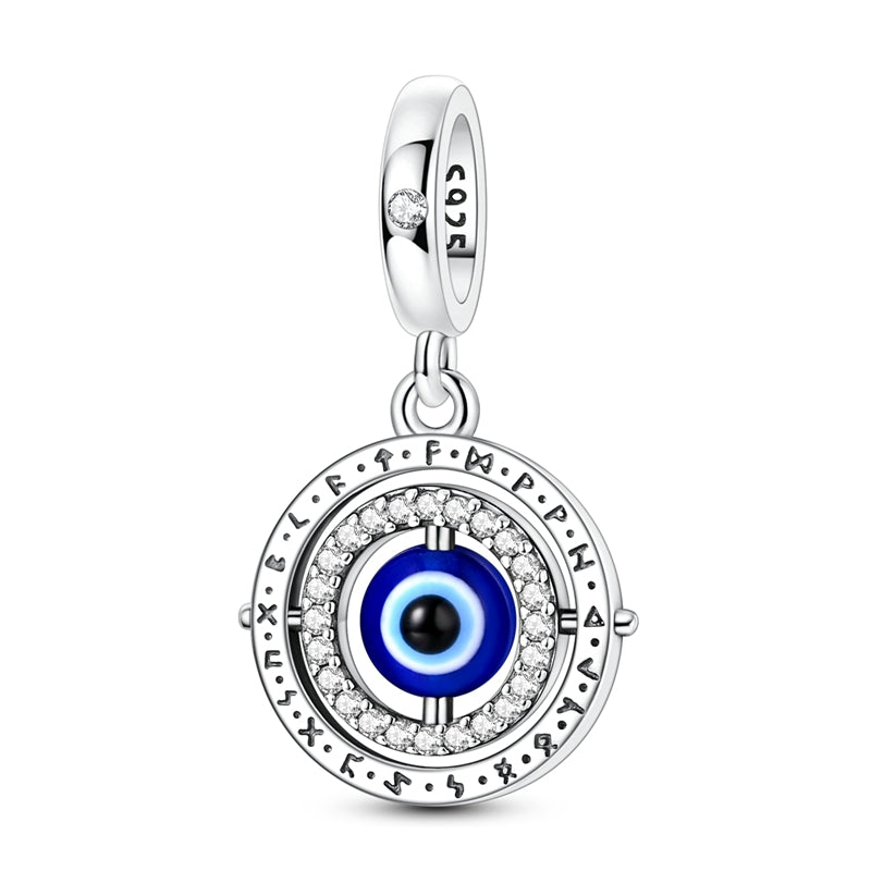 Rotating Evil Eye Protection Dangle Charm