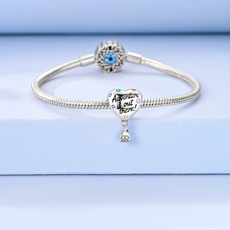 Pangama Jewelry Adventure Is Out There Heart & Balloon Dangle Charm