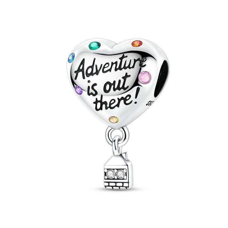 Pangama Jewelry Adventure Is Out There Heart & Balloon Dangle Charm