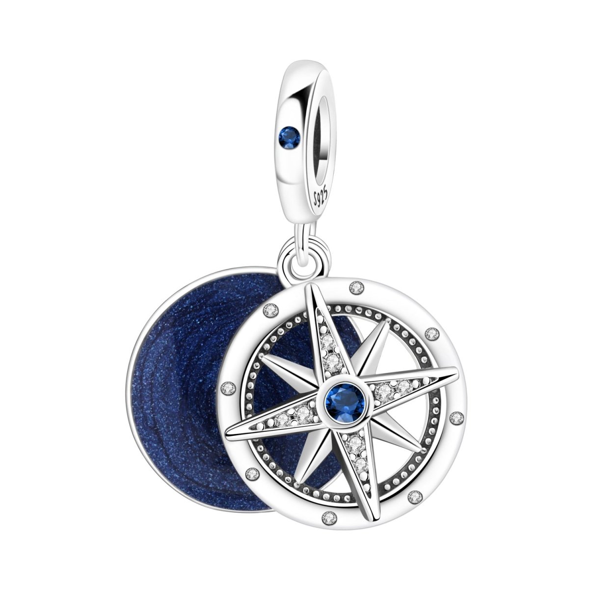 Pangama Jewelry Always Follow Your Heart Compass Dangle Charm