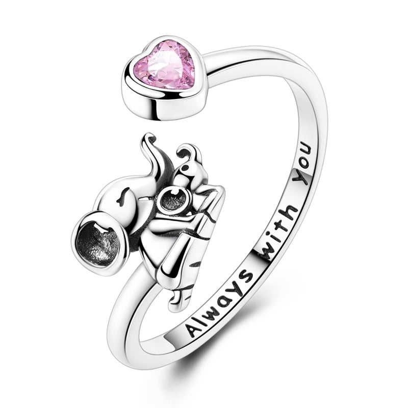 Pangama Jewelry Always With You Elephant Heart Ring