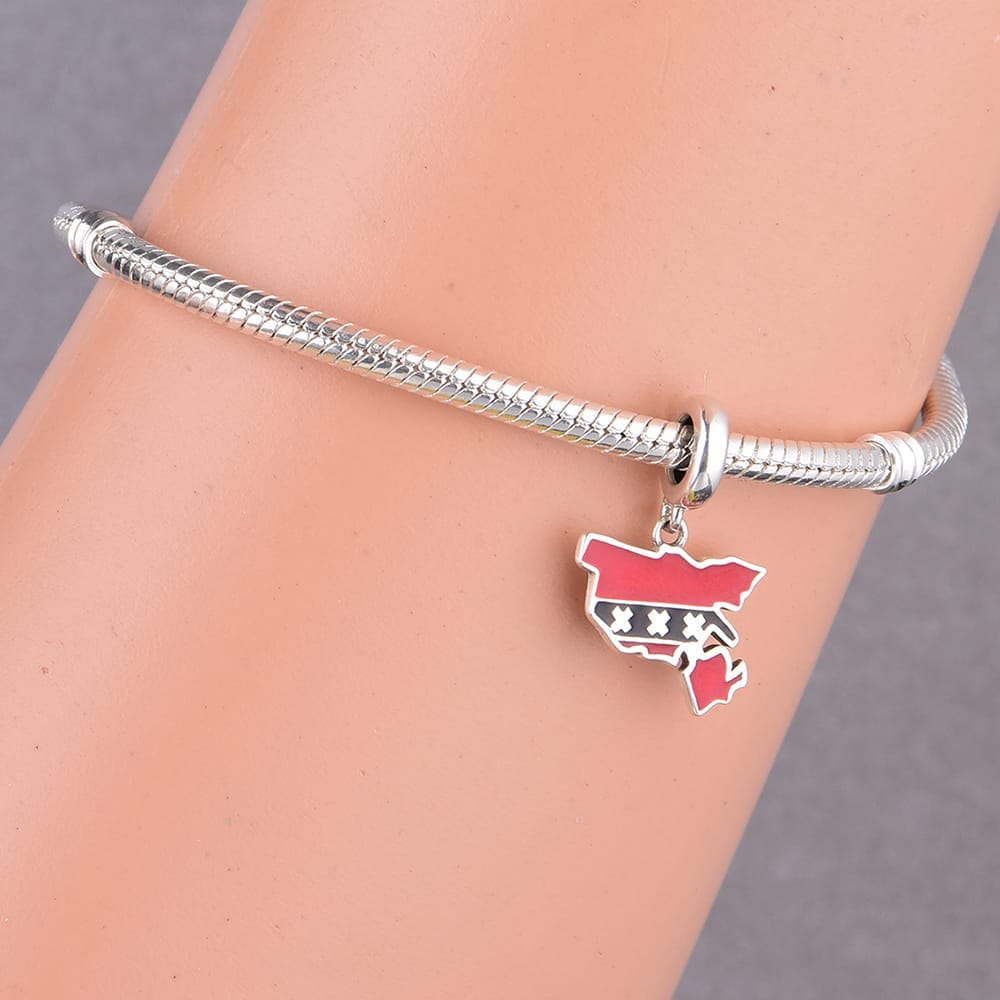 Pangama Jewelry Amsterdam Map Dangle Charm