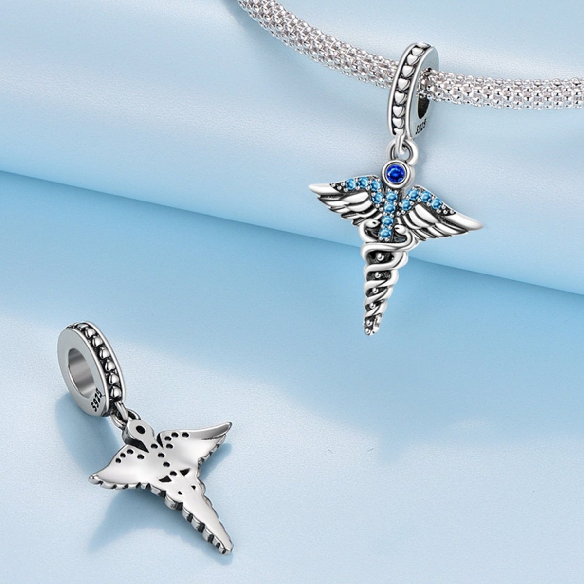 Pangama Jewelry Angel Wings of Healing Dangle Charm