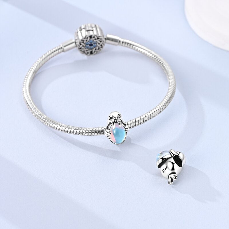 Pangama Jewelry Arctic Walrus Opal Glow Charm