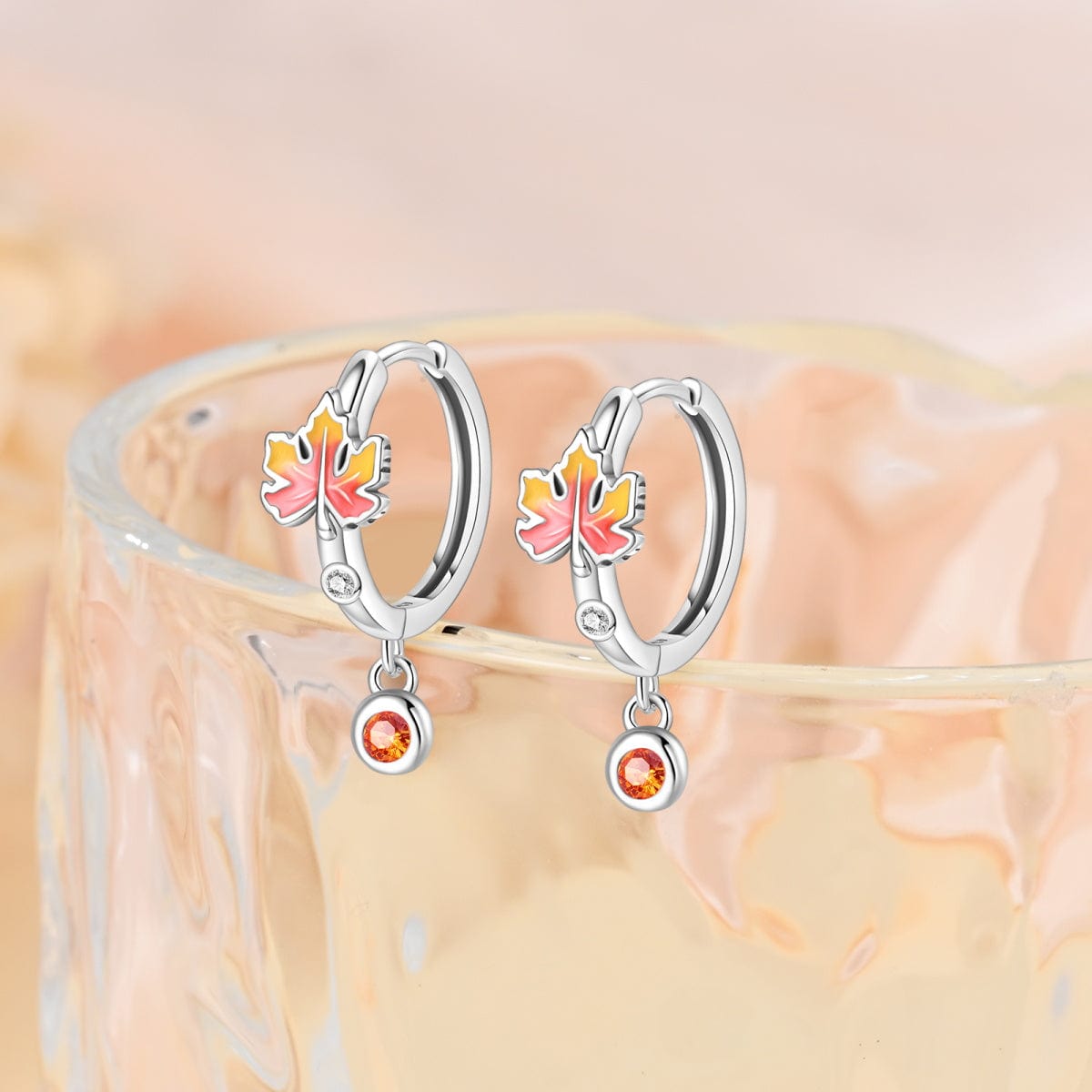 Pangama Jewelry Autumn Glow Maple Leaf Earrings