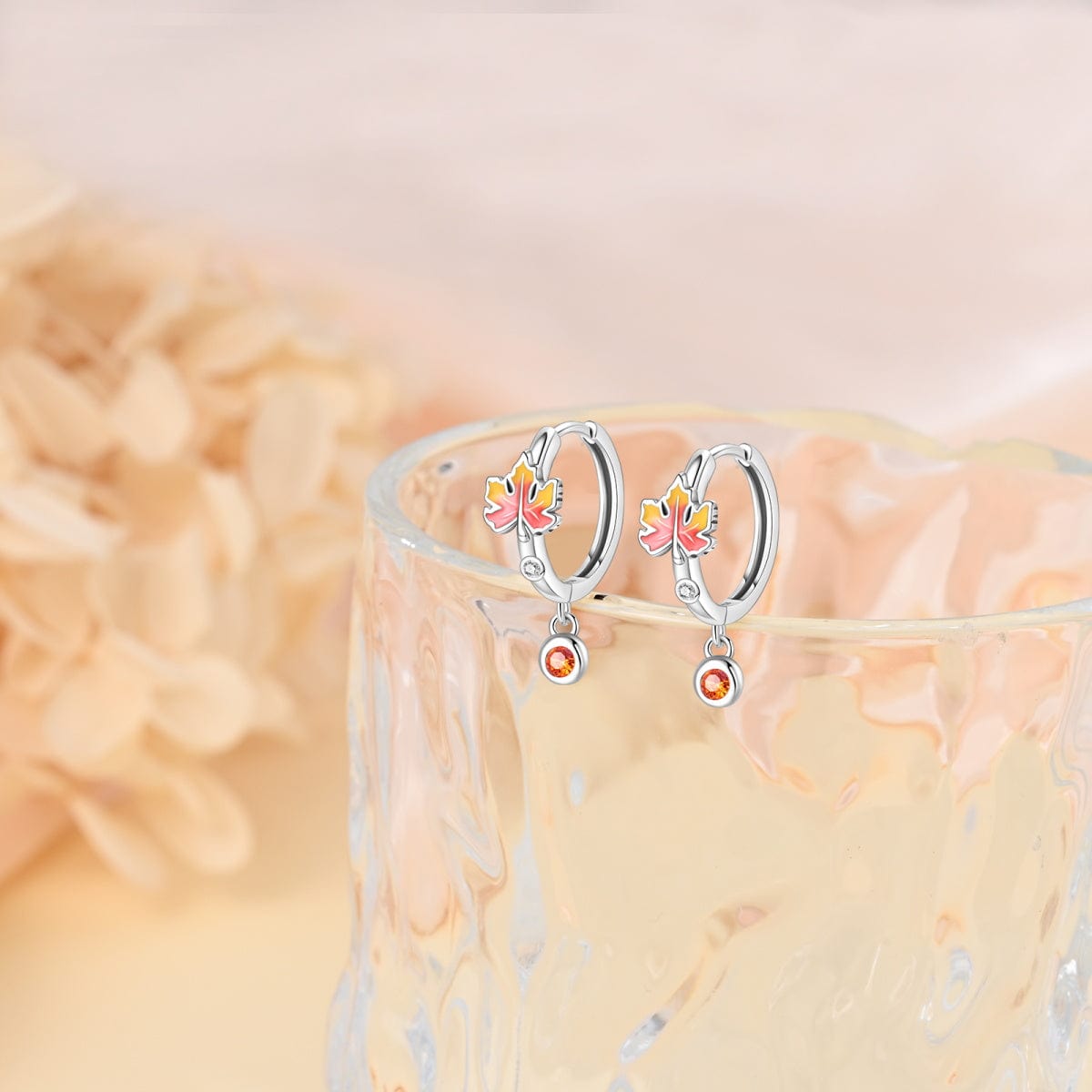 Pangama Jewelry Autumn Glow Maple Leaf Earrings