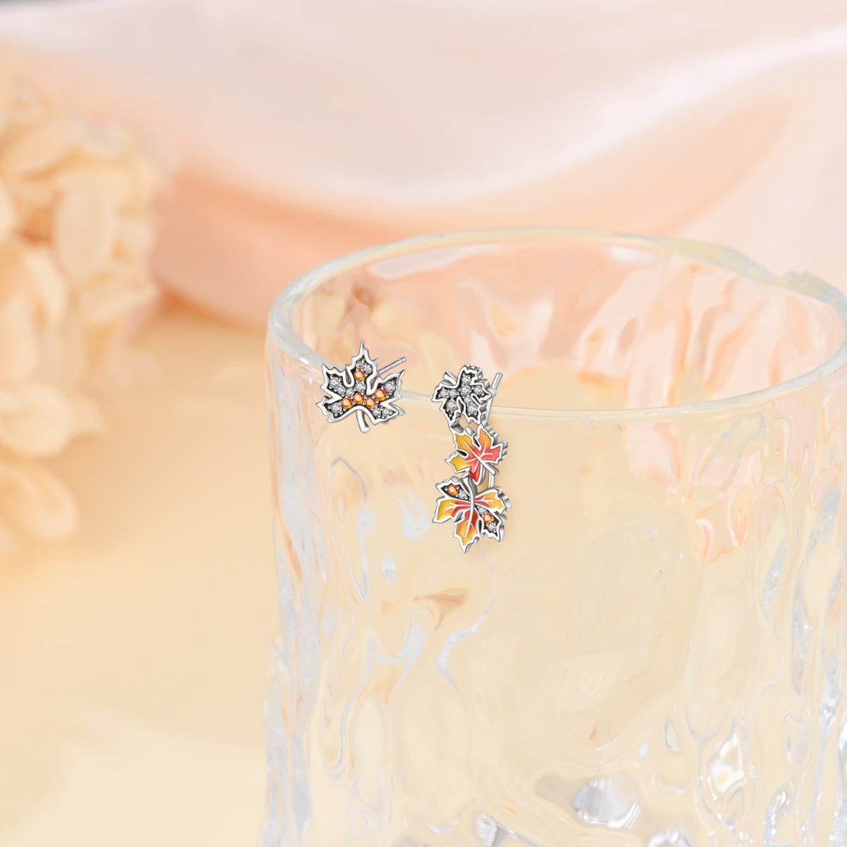 Pangama Jewelry Autumn Maple Cluster Stud Earrings