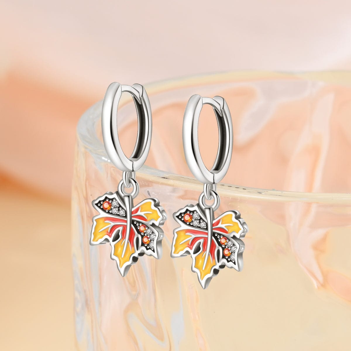 Pangama Jewelry Autumn Maple Leaf Drop Earrings