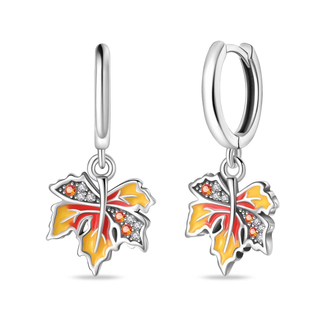 Pangama Jewelry Autumn Maple Leaf Drop Earrings