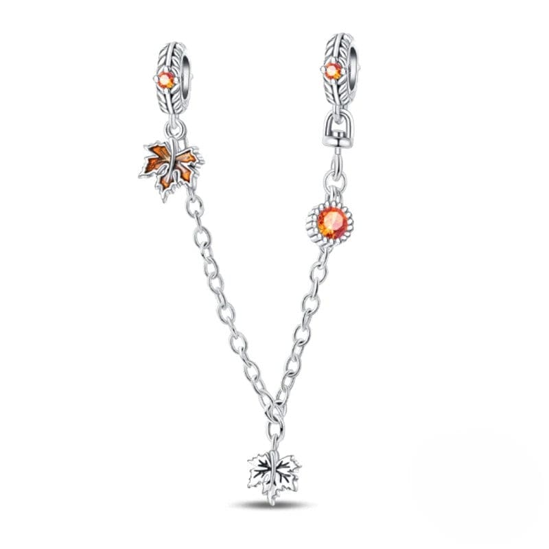 Pangama Jewelry Autumn Maple Leaf Safety Chain