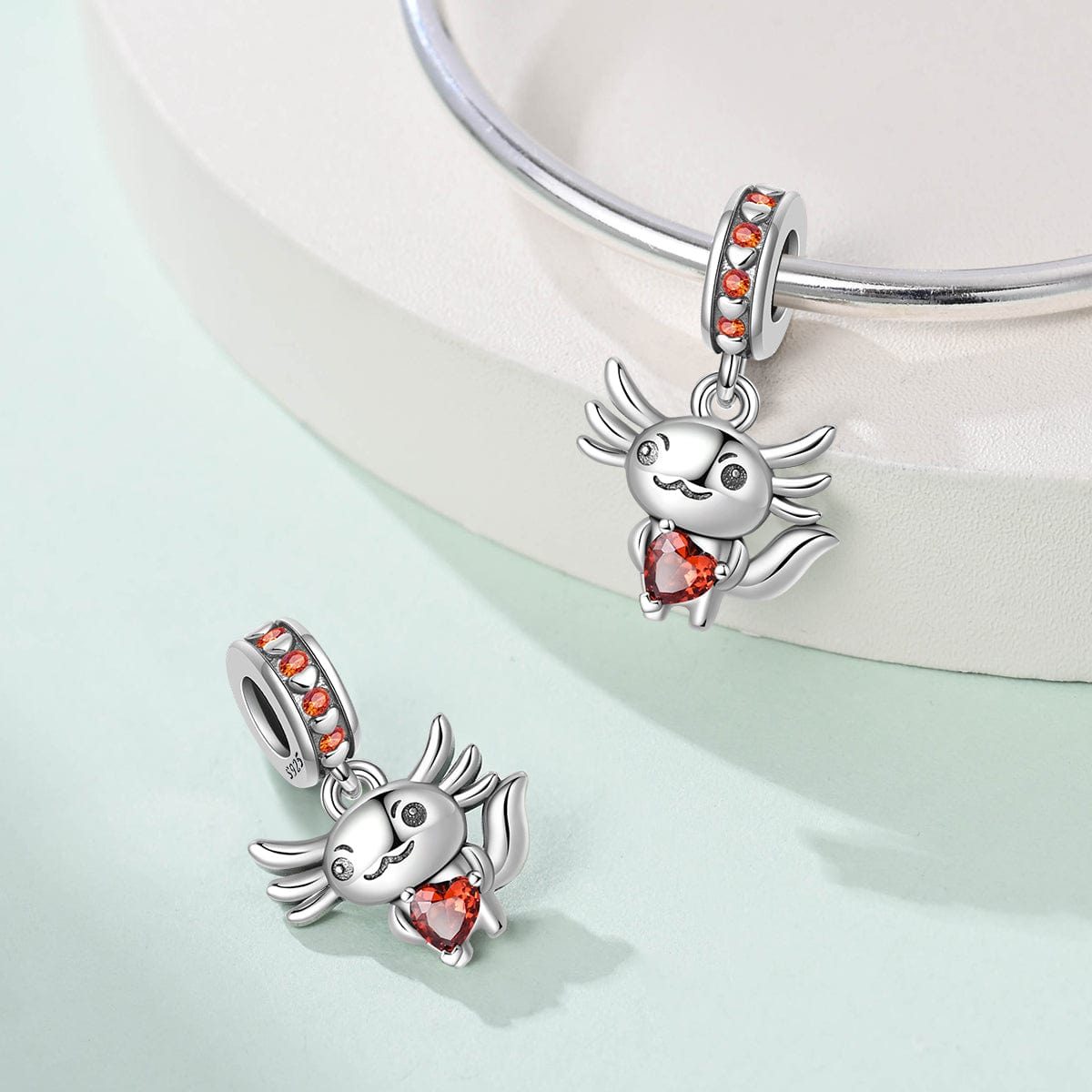 Pangama Jewelry Axolotl Love Dangle Charm