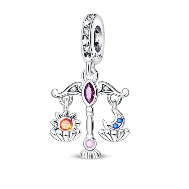 Pangama Jewelry Balancing Scales with Moon & Sun Dangle Charm
