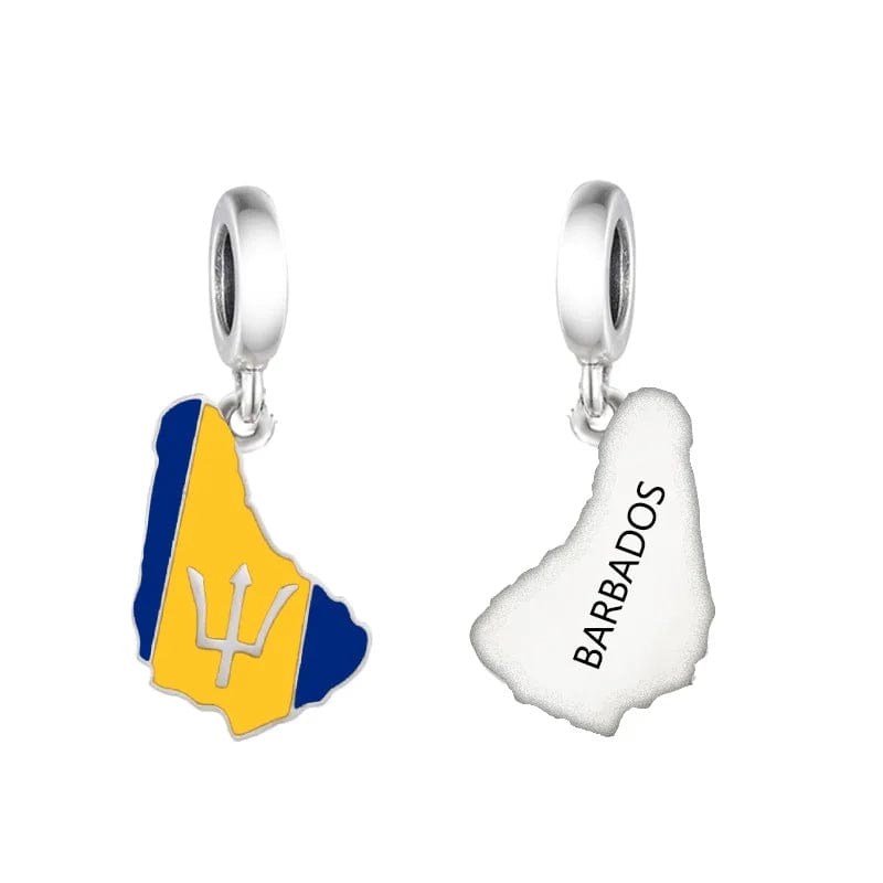 Pangama Jewelry Barbados Map Dangle Charm