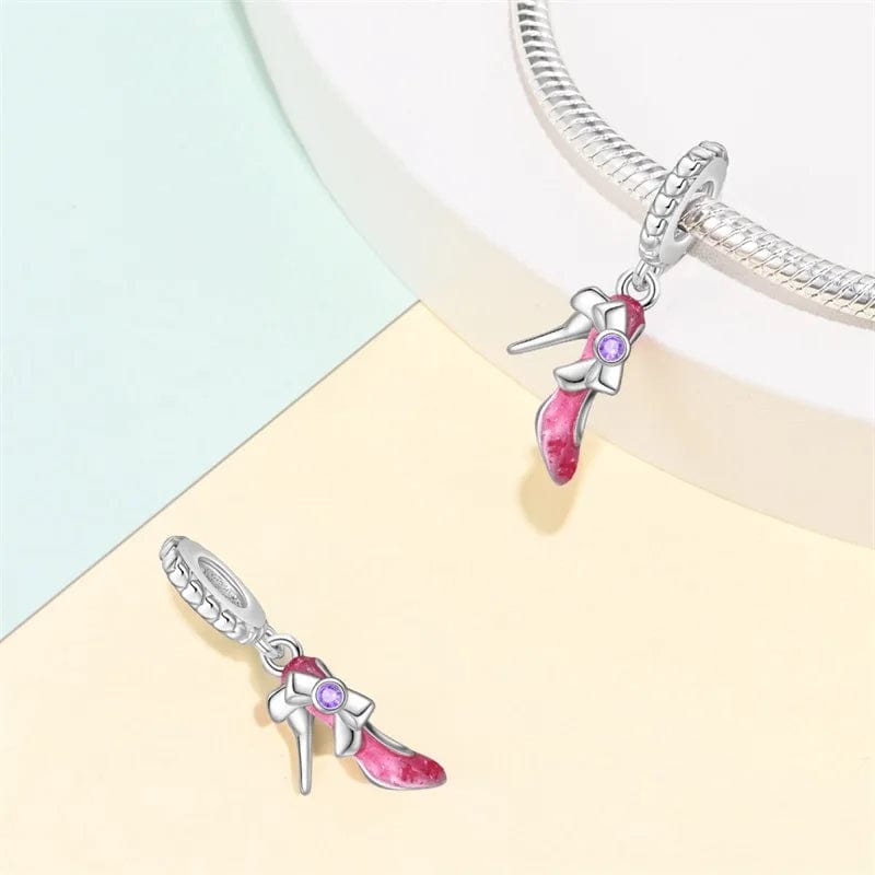 Pangama Jewelry Barbie Pink Slipper Charm