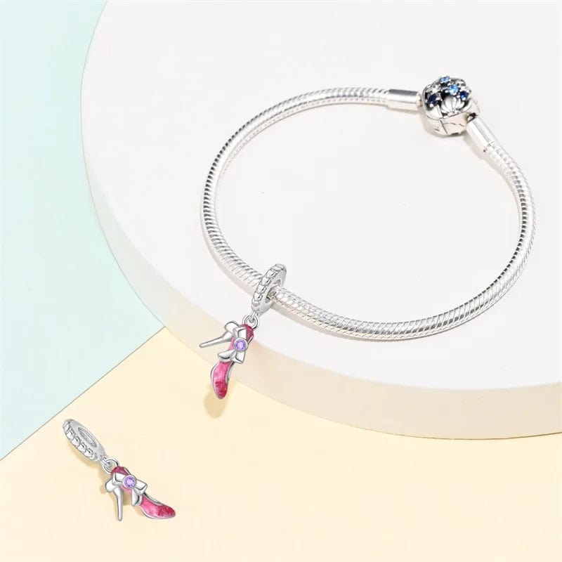 Pangama Jewelry Barbie Pink Slipper Charm