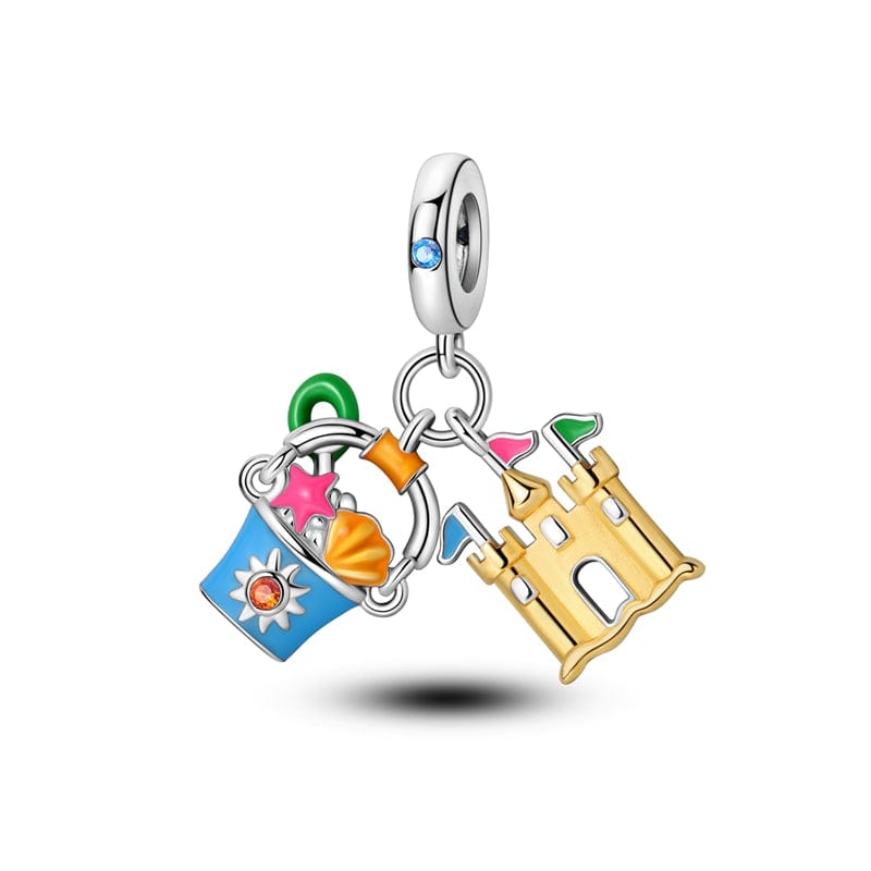 Pangama Jewelry Beach Bucket & Sandcastle Charm