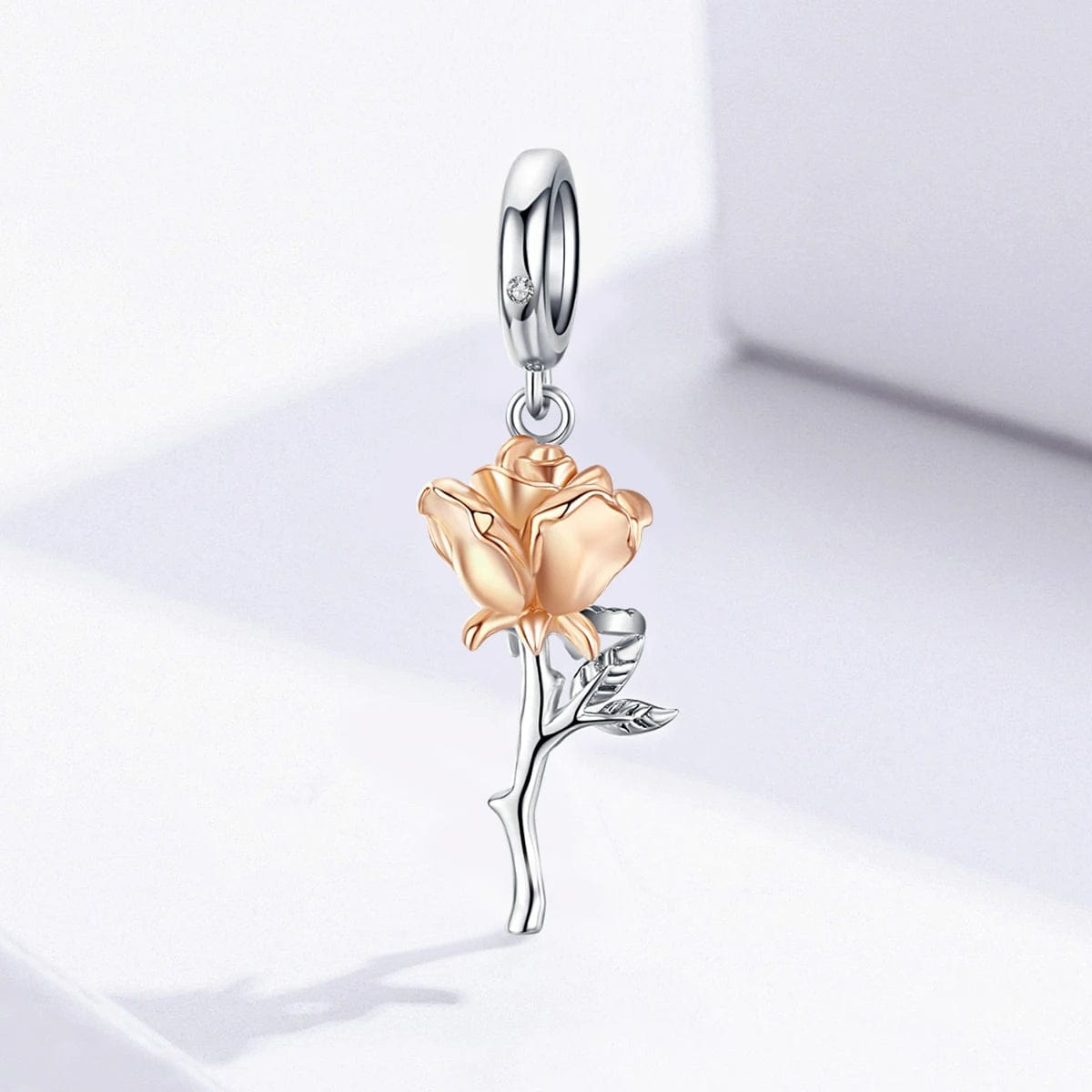 Pangama Jewelry Beauty and the Beast Rose Dangle Charm