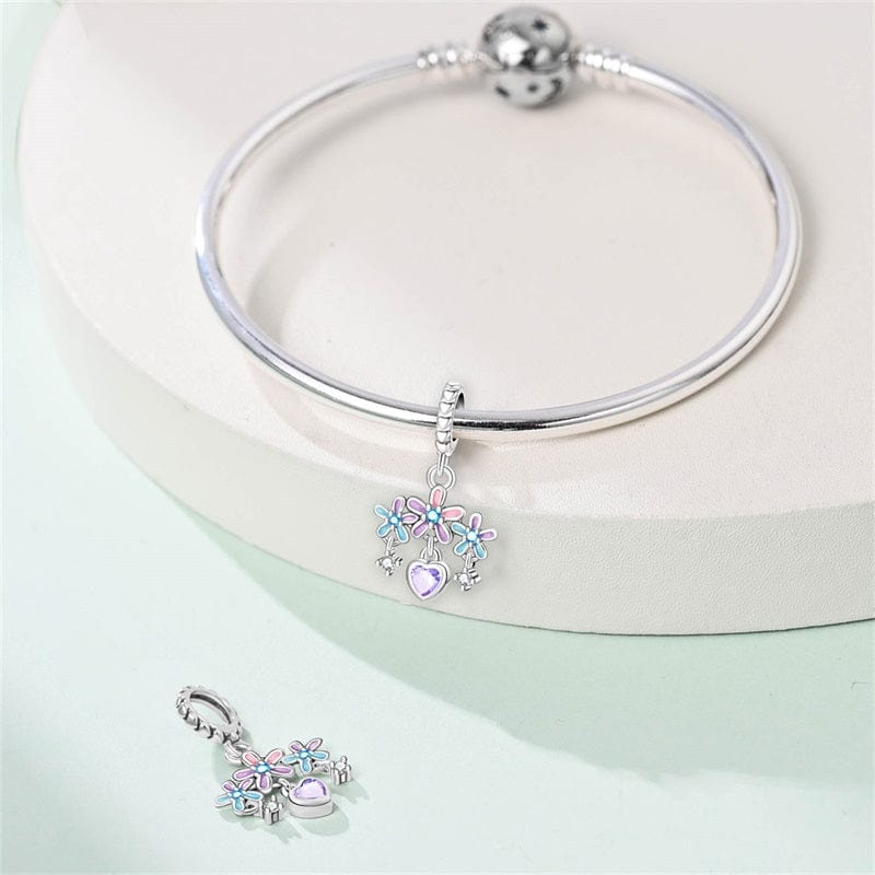 Pangama Jewelry Blossoming Love Dangle Charm