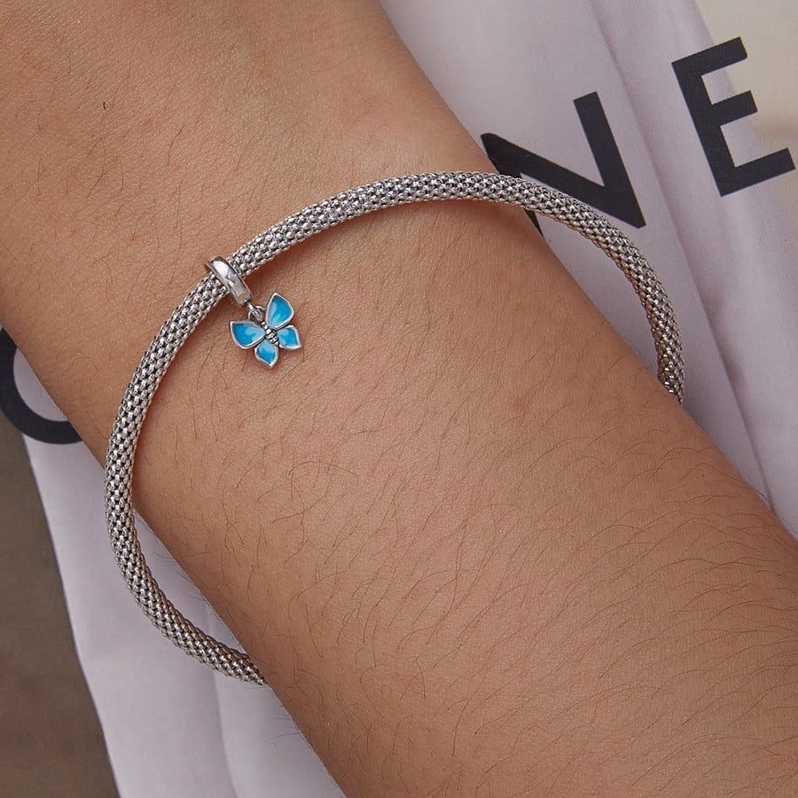 Pangama Jewelry Blue Butterfly Mini Dangle Charm