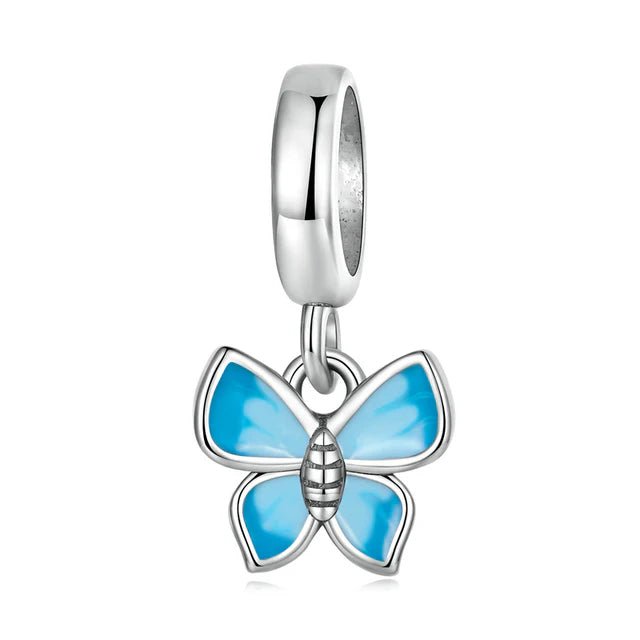Pangama Jewelry Blue Butterfly Mini Dangle Charm