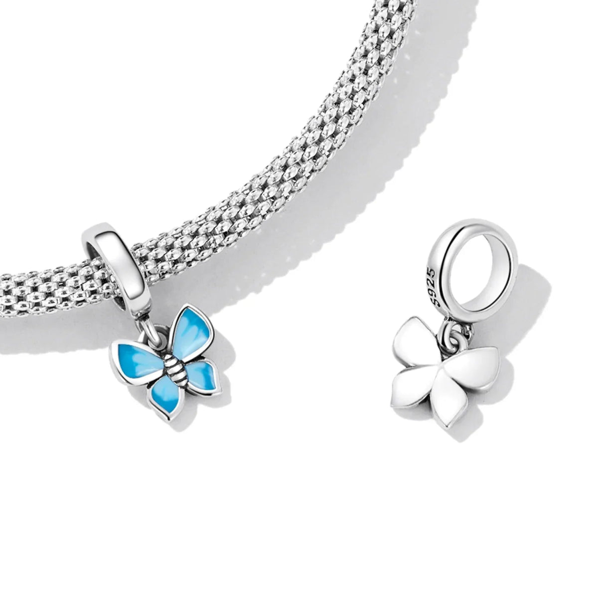Pangama Jewelry Blue Butterfly Mini Dangle Charm
