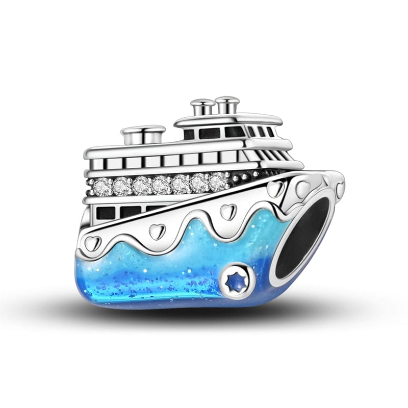 Pangama Jewelry Blue Cruise Ship Charm
