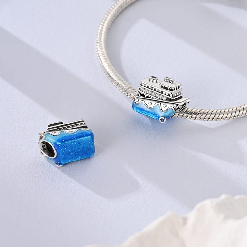 Pangama Jewelry Blue Cruise Ship Charm