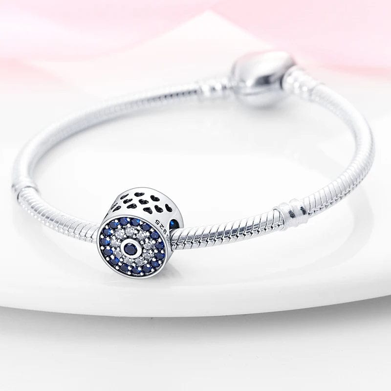 Pangama Jewelry Blue Crystal Evil Eye Charm