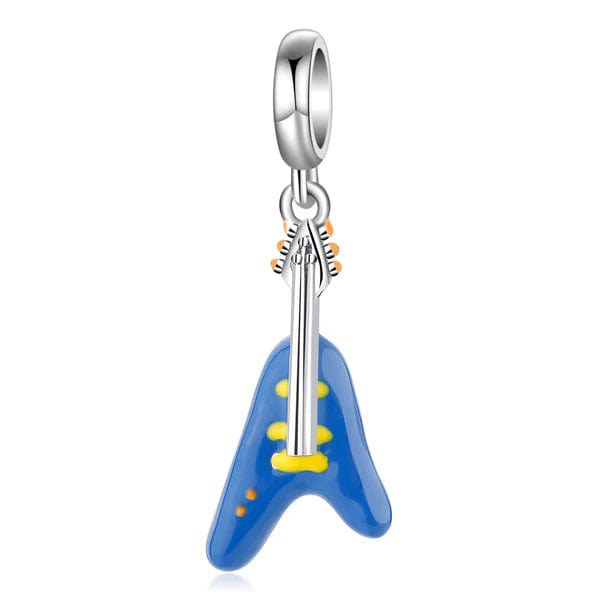 Pangama Jewelry Blue Electric Guitar Charm