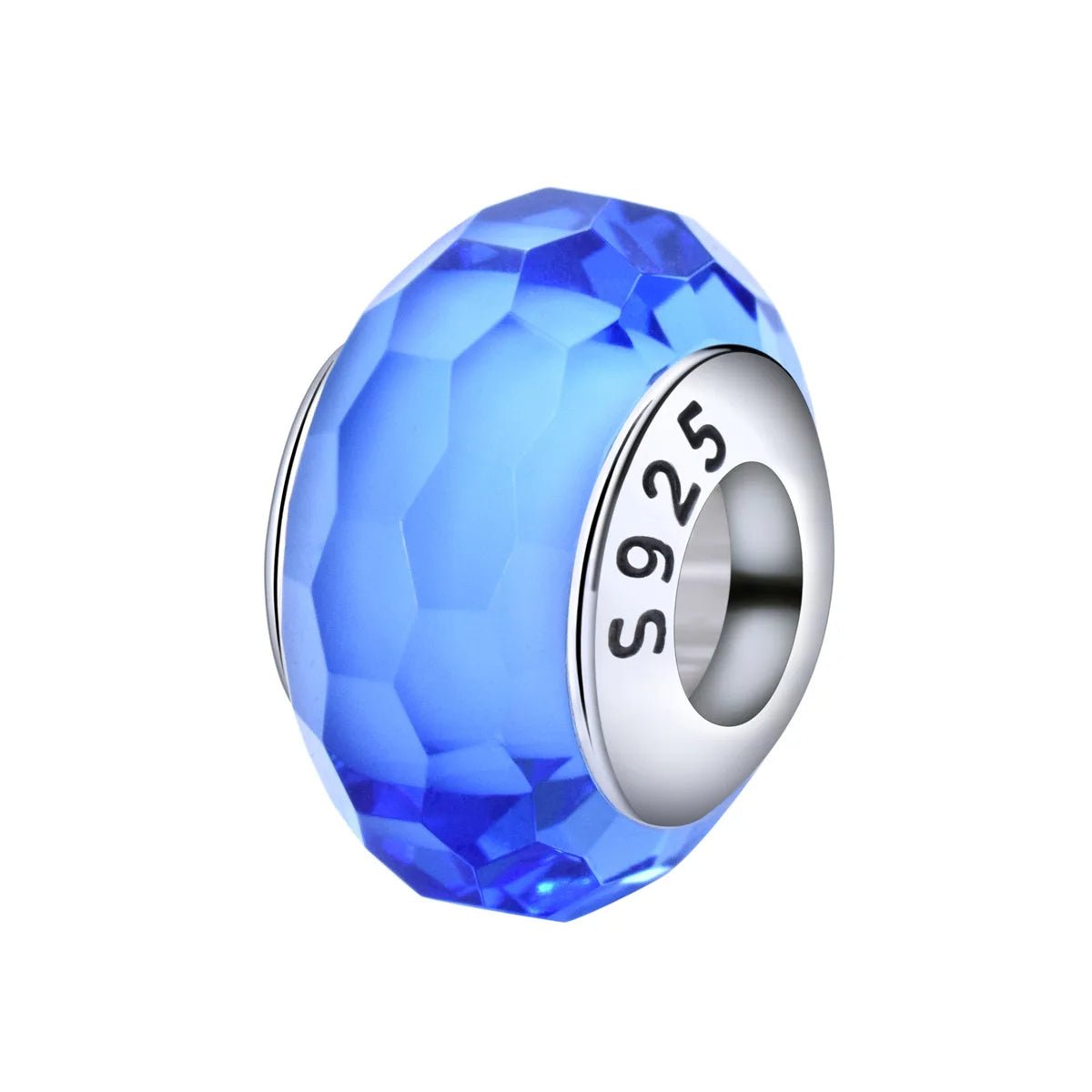 Pangama Jewelry Blue Mini Murano Glass Charm