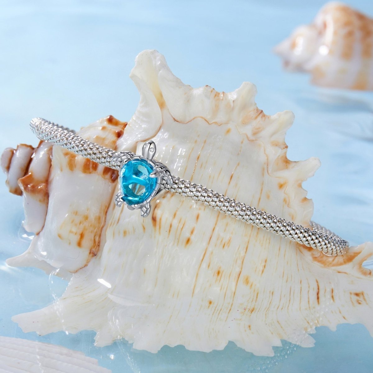 Pangama Jewelry Blue Ocean Turtle Charm