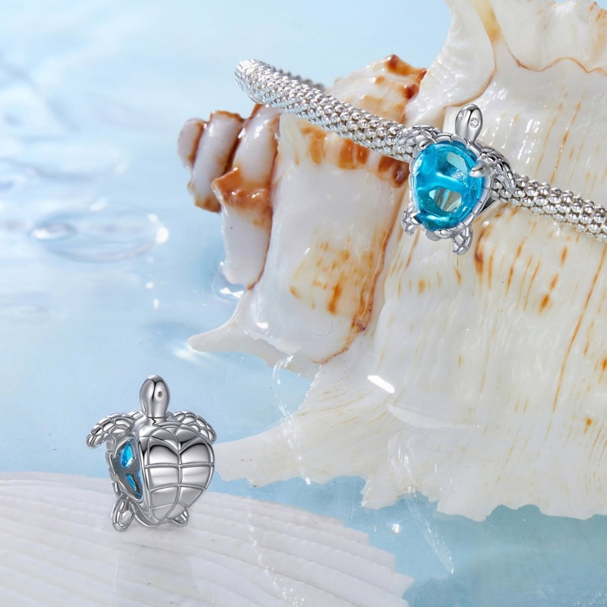 Pangama Jewelry Blue Ocean Turtle Charm