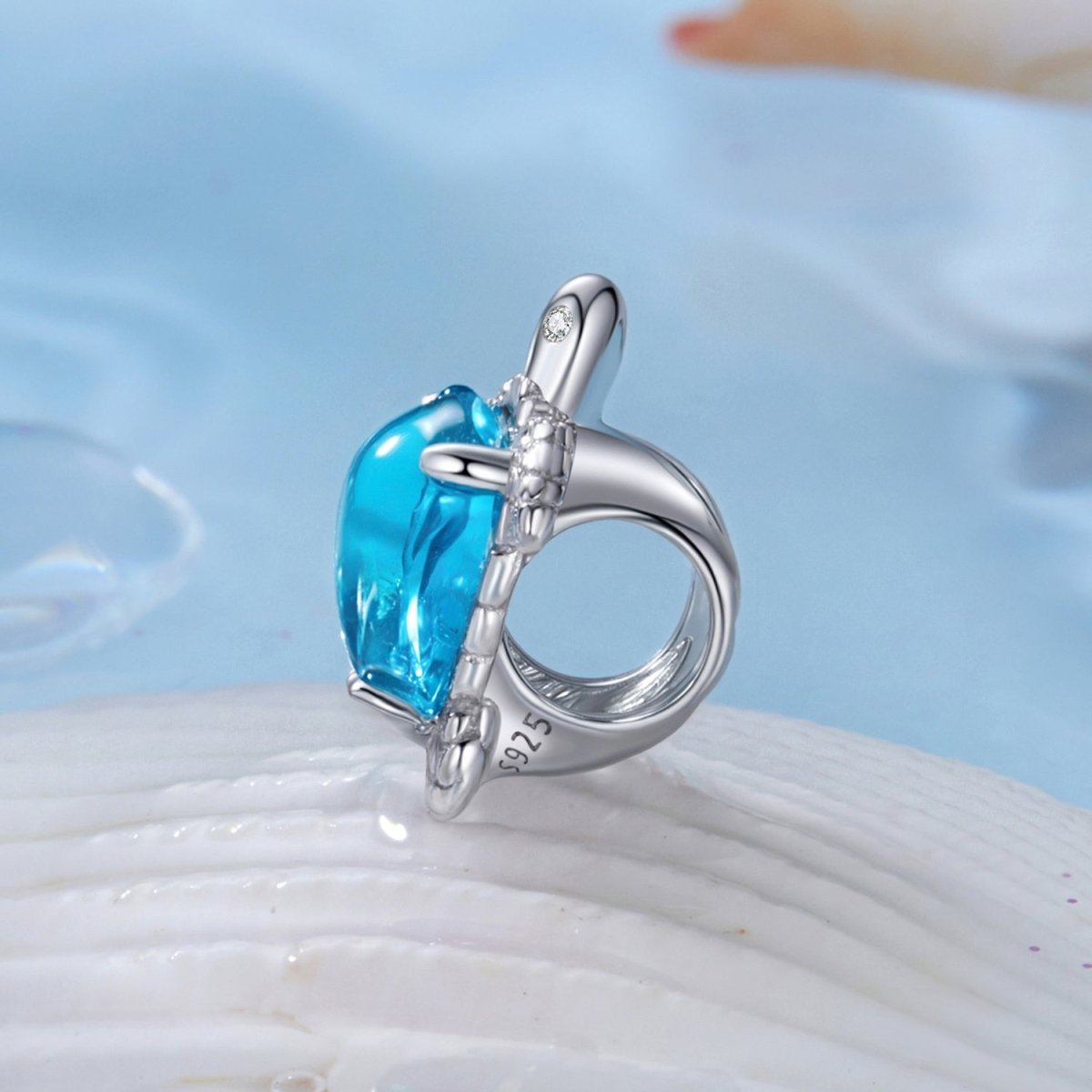Pangama Jewelry Blue Ocean Turtle Charm