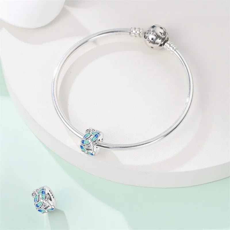 Pangama Jewelry Blue & Turquoise Dragonfly Clip Charm