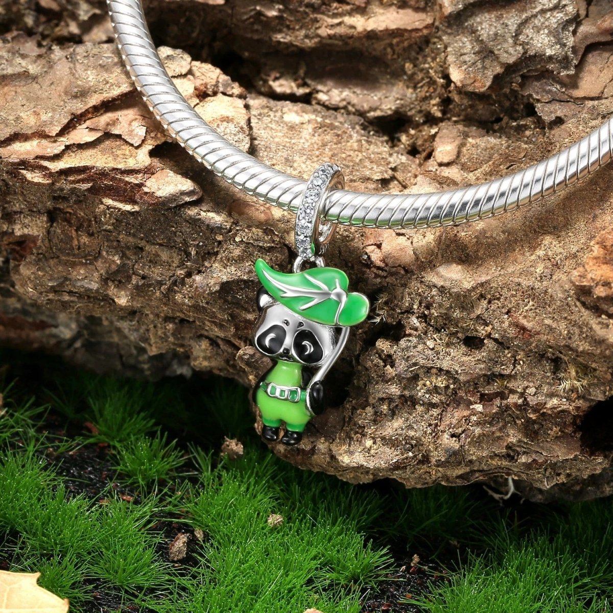 Pangama Jewelry Brave Panda Elf Dangle Charm