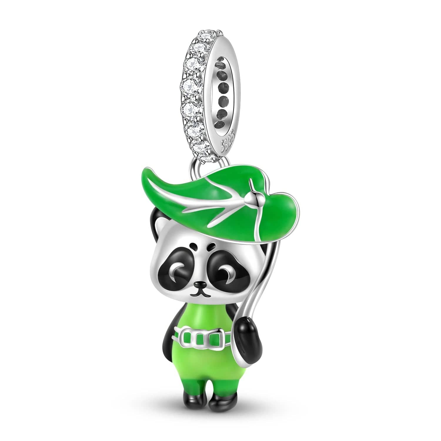 Pangama Jewelry Brave Panda Elf Dangle Charm