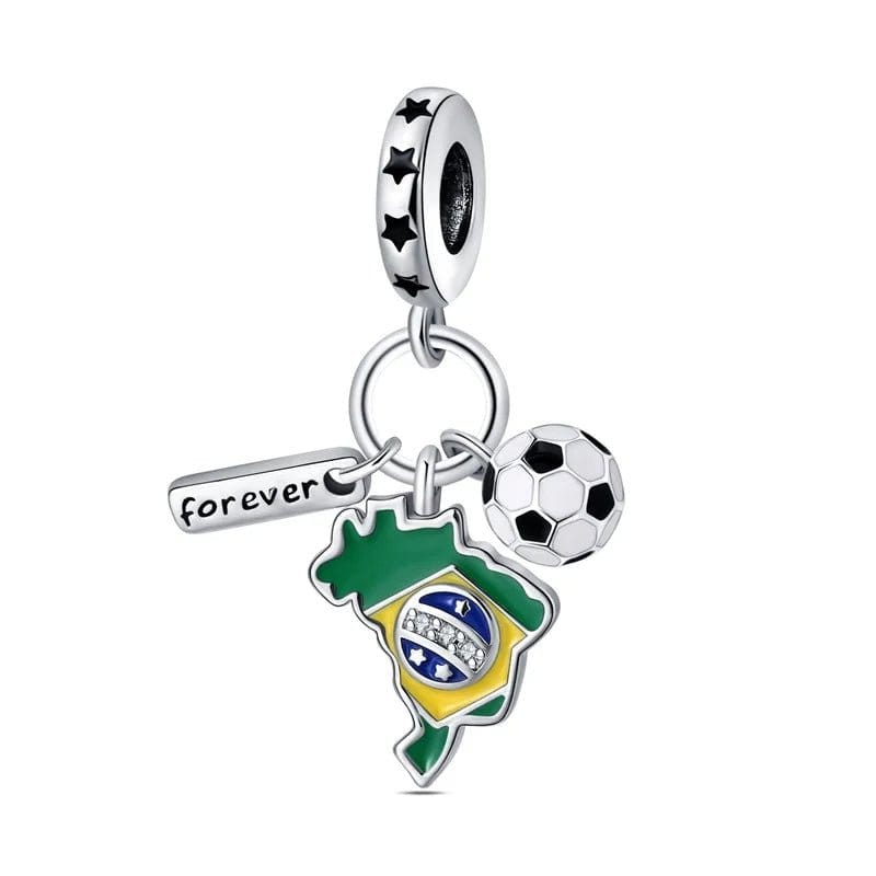 Pangama Jewelry Brazil Football Charm