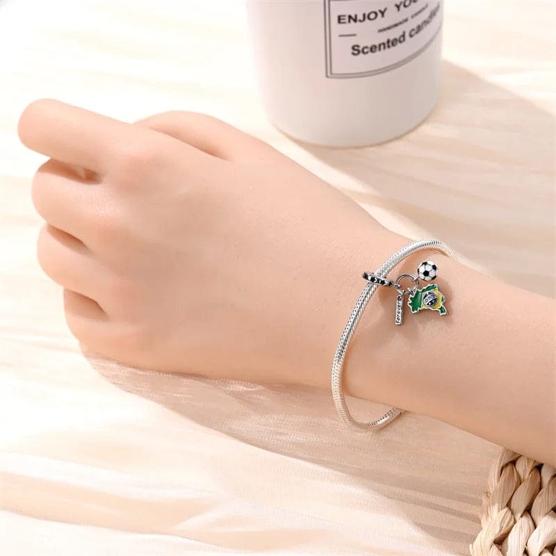 Pangama Jewelry Brazil Football Charm