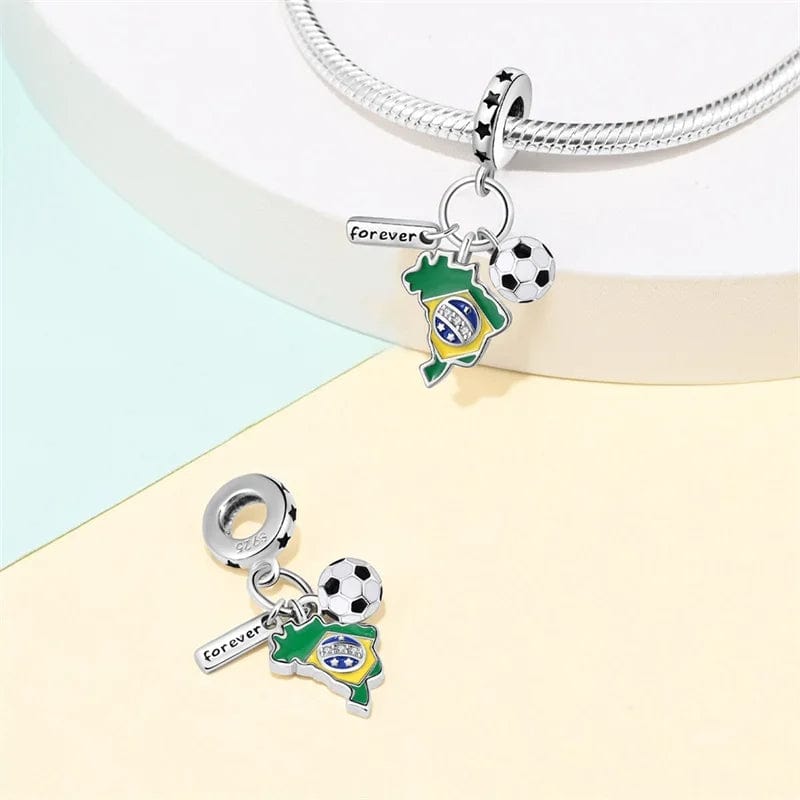Pangama Jewelry Brazil Football Charm