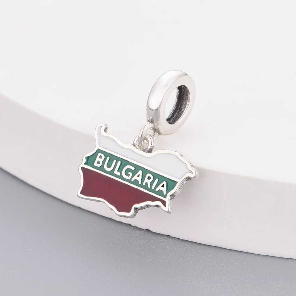 Pangama Jewelry Bulgaria Map Dangle Charm