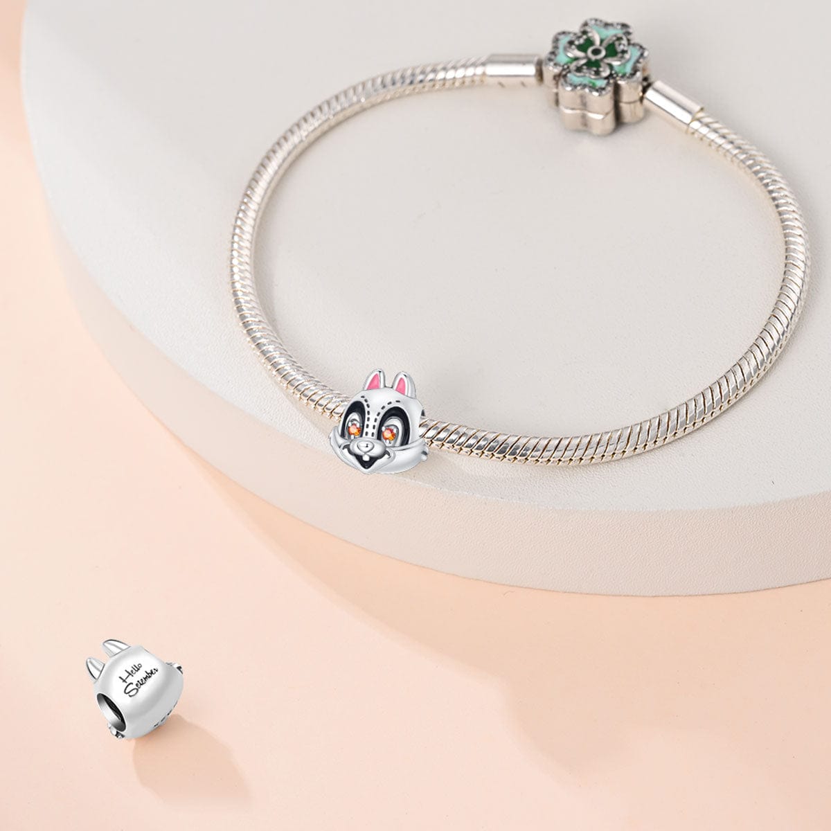 Pangama Jewelry Bunny Charm with Sparkling Eyes